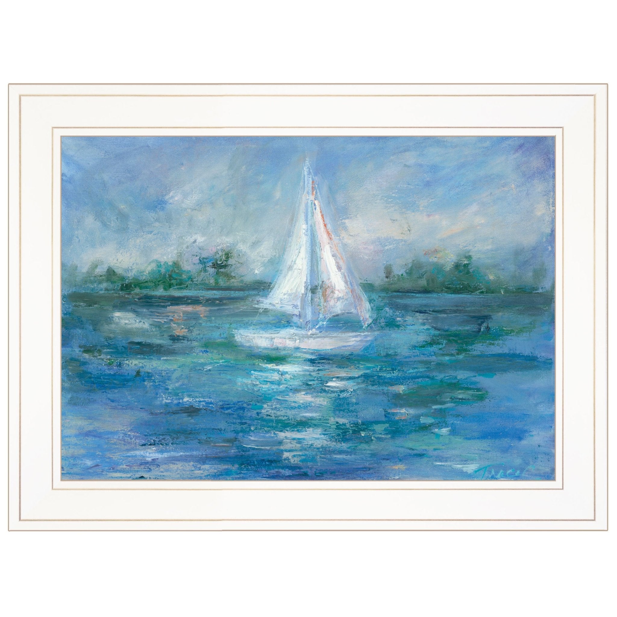 "A Day In the Life" By Tracy Owen - Cullimore, Ready to Hang Framed Print, White Frame - Rainbowbestdeals