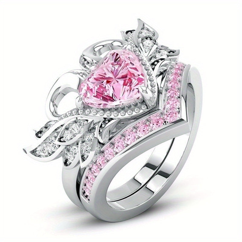 Luxury Swan Shape Zircon Engagement Wedding Exquisite Jewelry Accessories Women Rings