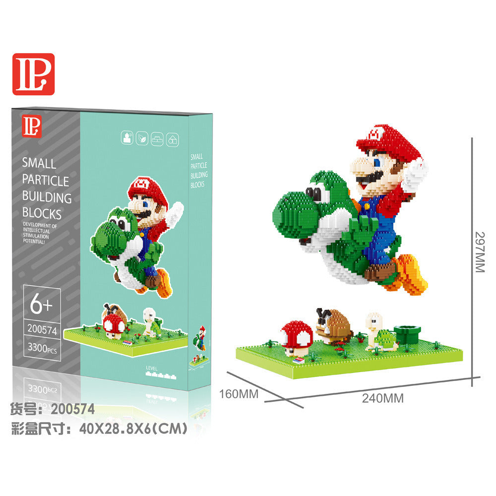 Disney Series Building Blocks Hero Cartoon Character Spider-Man Assembled Decompression Model Ornaments Stitch Assembly Toys