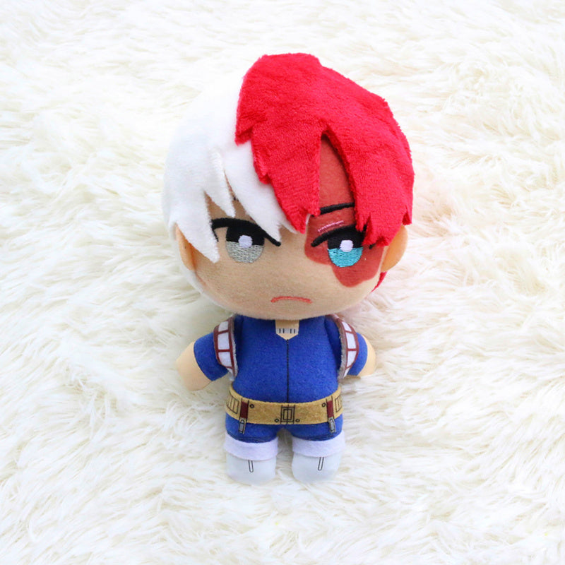 My Hero Academia Mascot Plush Pendant with Keychain Todoroki Shoto Bakugou Katsuki Midoriya Izuku Small Soft Dolls Gift 6"15 cm