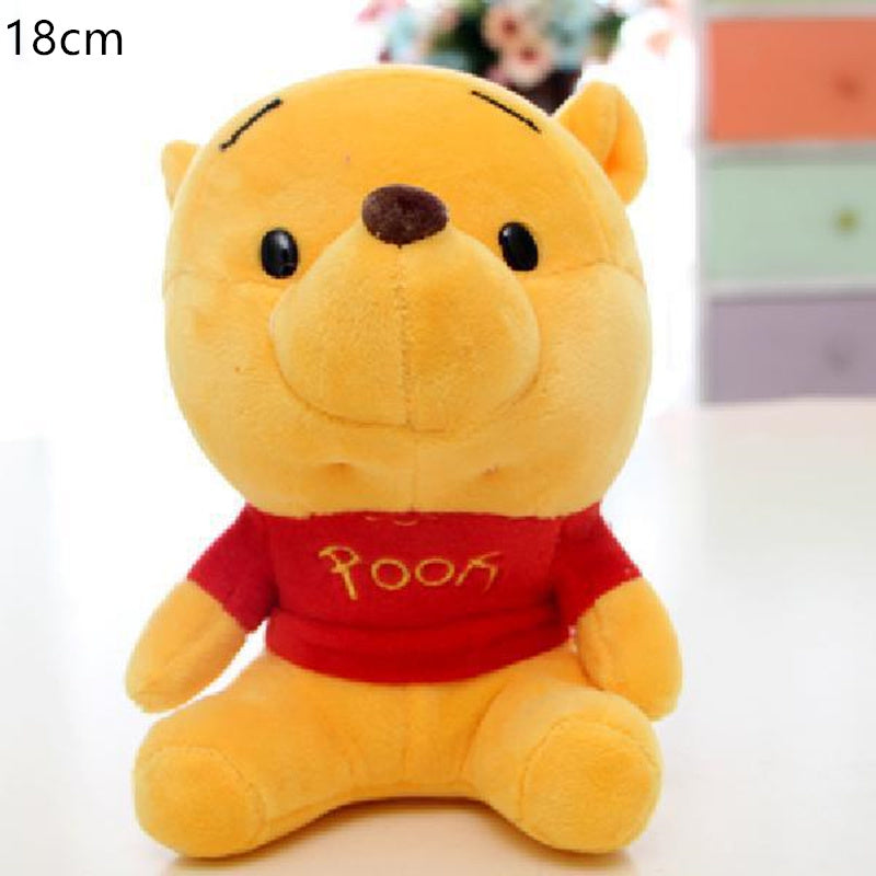 20cm Disney Doll Cute Pooh Bear Mickey Minnie Tigger Doll Little Donkey Pooh Pig Plush Toy Children's Birthday Christmas Gift