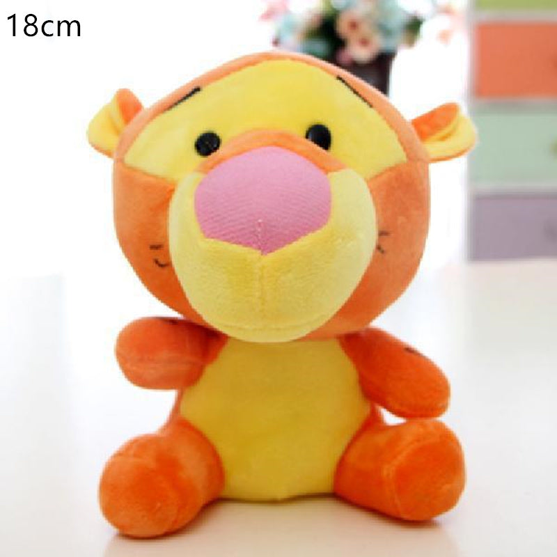 20cm Disney Doll Cute Pooh Bear Mickey Minnie Tigger Doll Little Donkey Pooh Pig Plush Toy Children's Birthday Christmas Gift