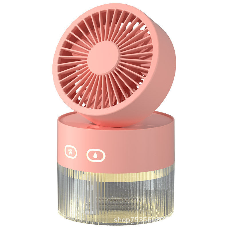 Multifunctional Spray Cooling desk Fan USB Mini Fan Desktop Turbine Foldable Cold Air Humidification fan