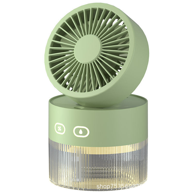 Multifunctional Spray Cooling desk Fan USB Mini Fan Desktop Turbine Foldable Cold Air Humidification fan