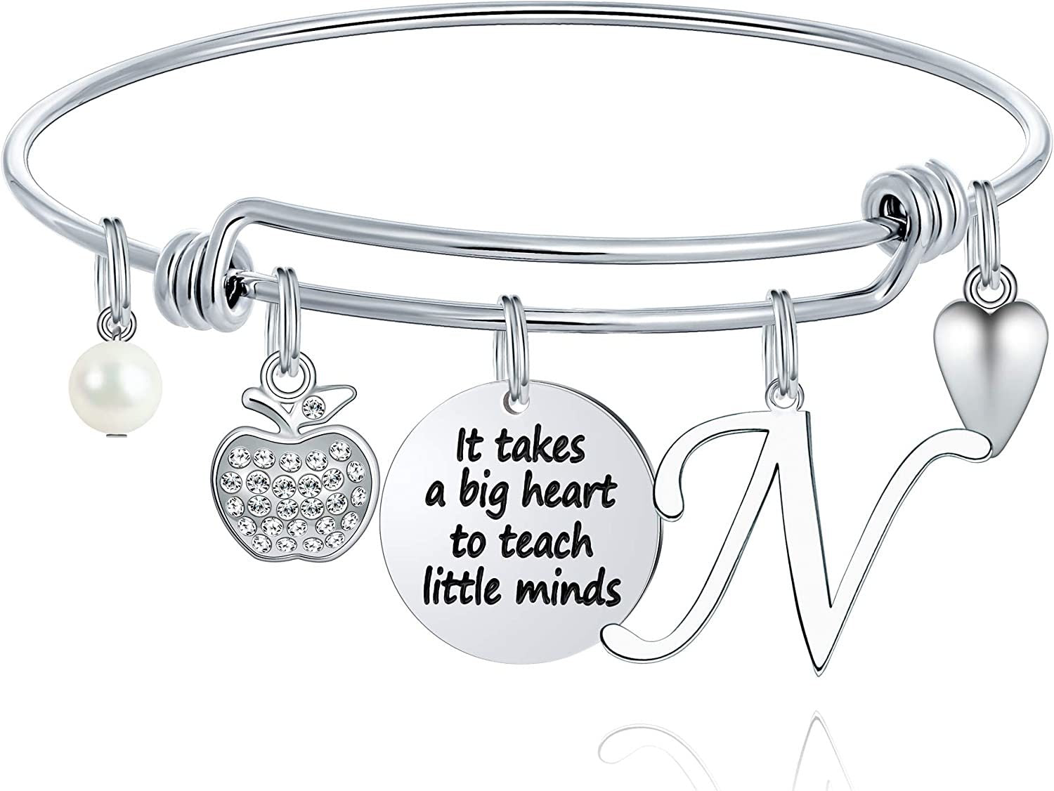 M MOOHAM Teacher Gifts for Women; Teacher Bracelet Teacher Appreciation Gifts End of Year Teacher Gifts for Teachers on Teachers Day
