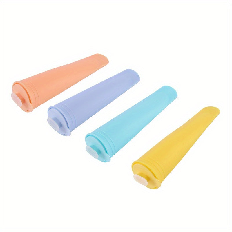 4pcs; Pool Party Silicone Ice Cube Mold; 4 Pack Ice Ice Box; Ice Grid Household Homemade Popsicle Mold; Ice Cream Ice Cream Mold; Summer Decor; Summer Supplies