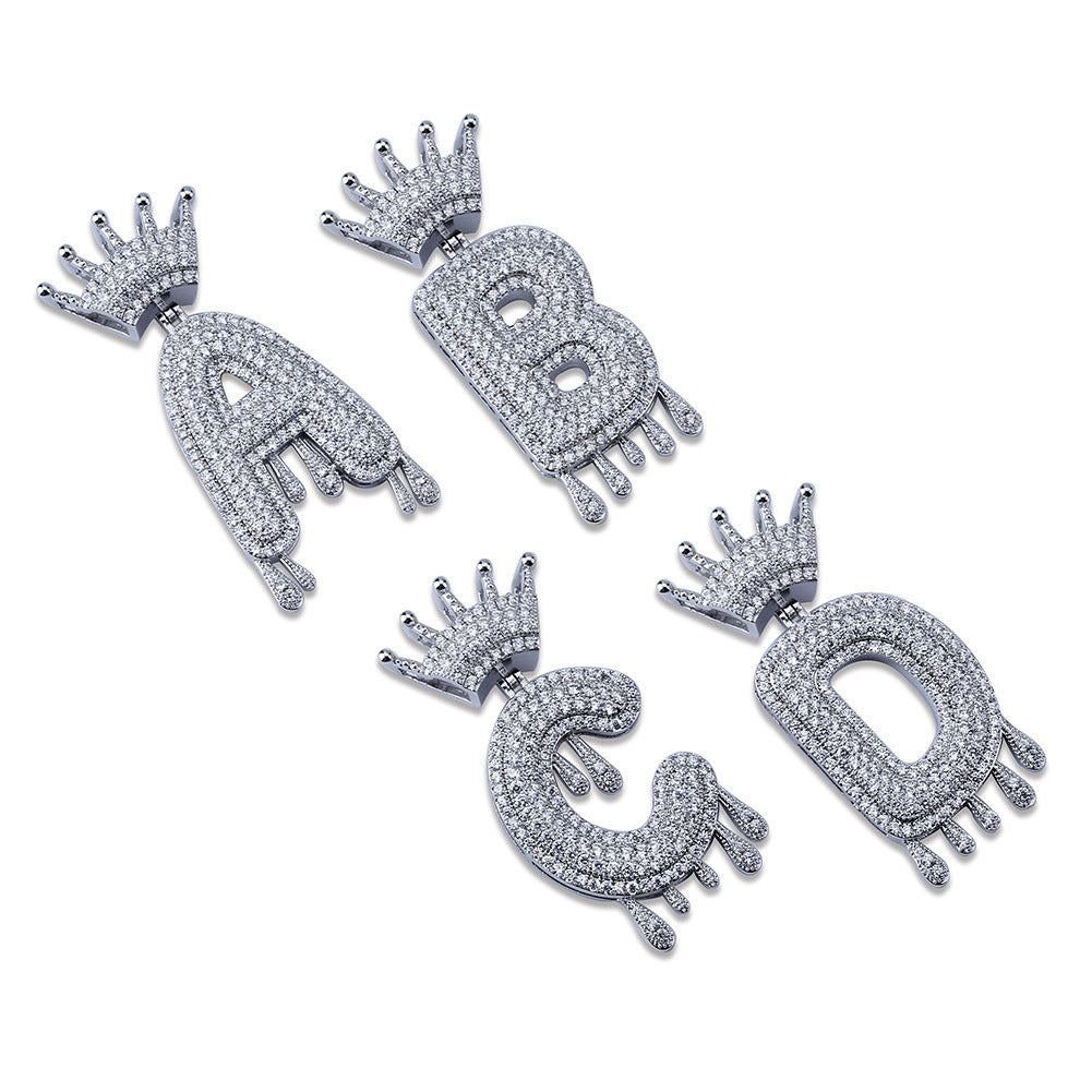 English Letter Hip Hop Pendant