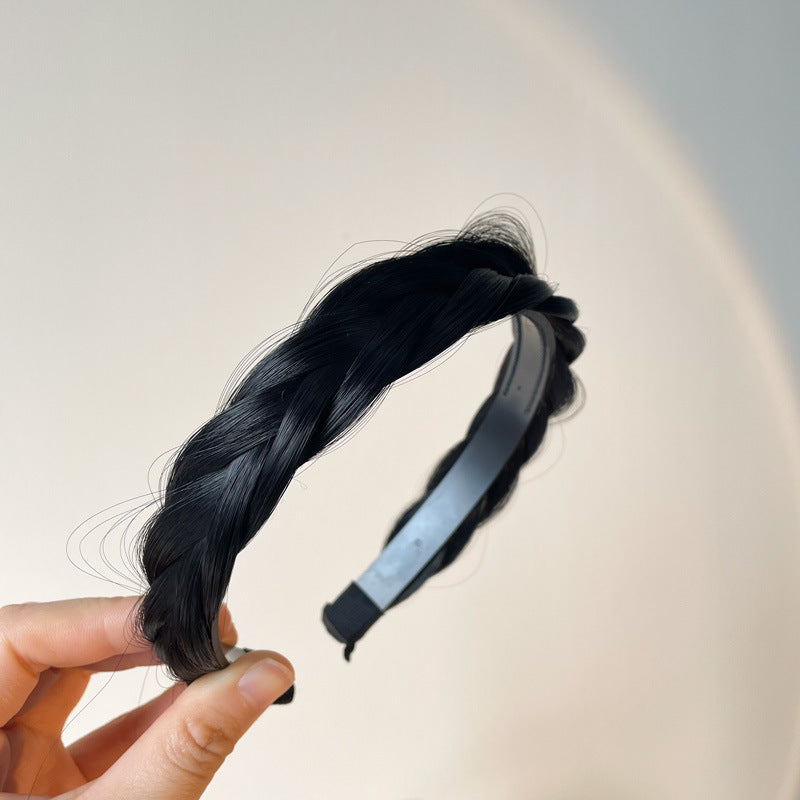 Braided Bow Wig Headband Two-wear