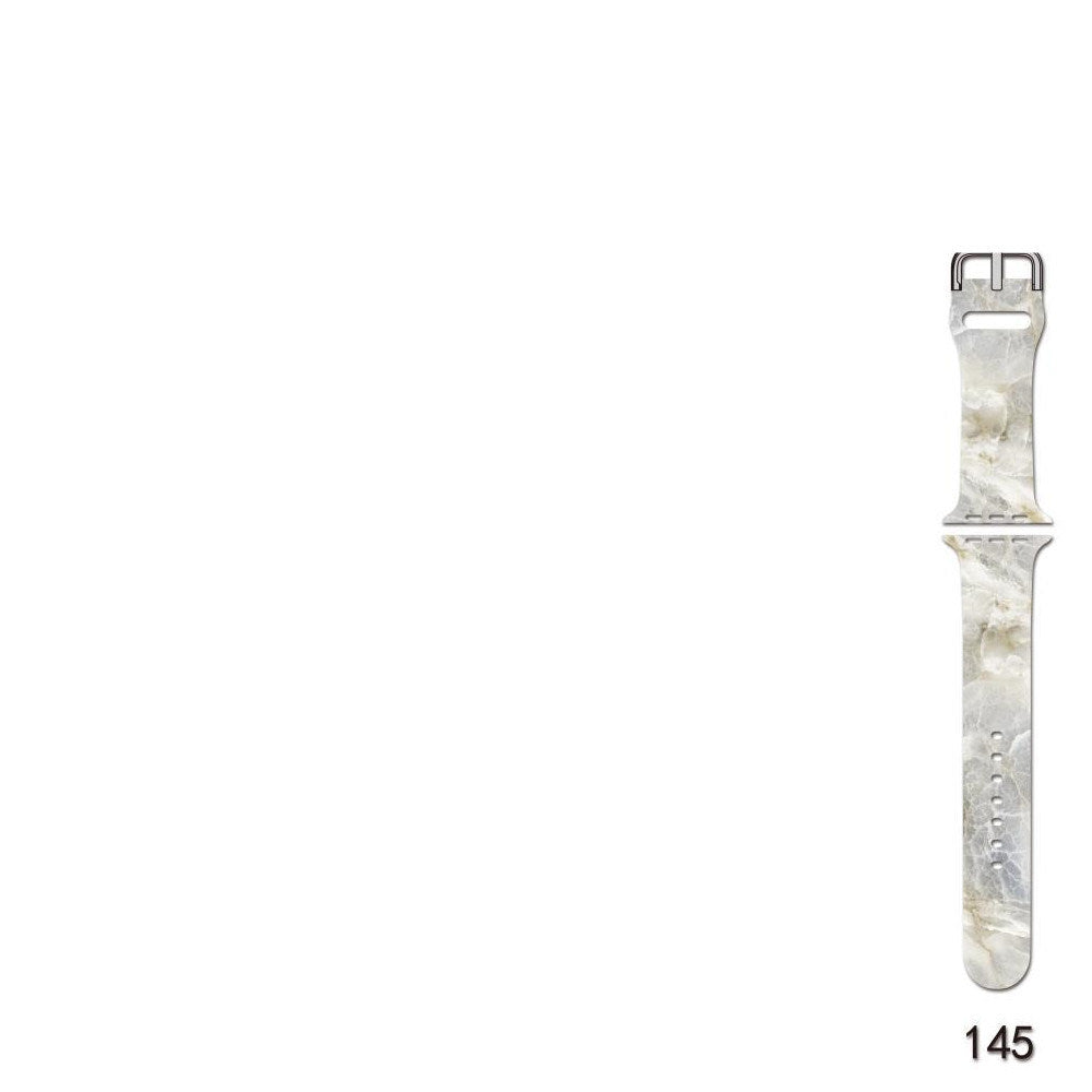 Strap Printed Marbled Silicone Watch