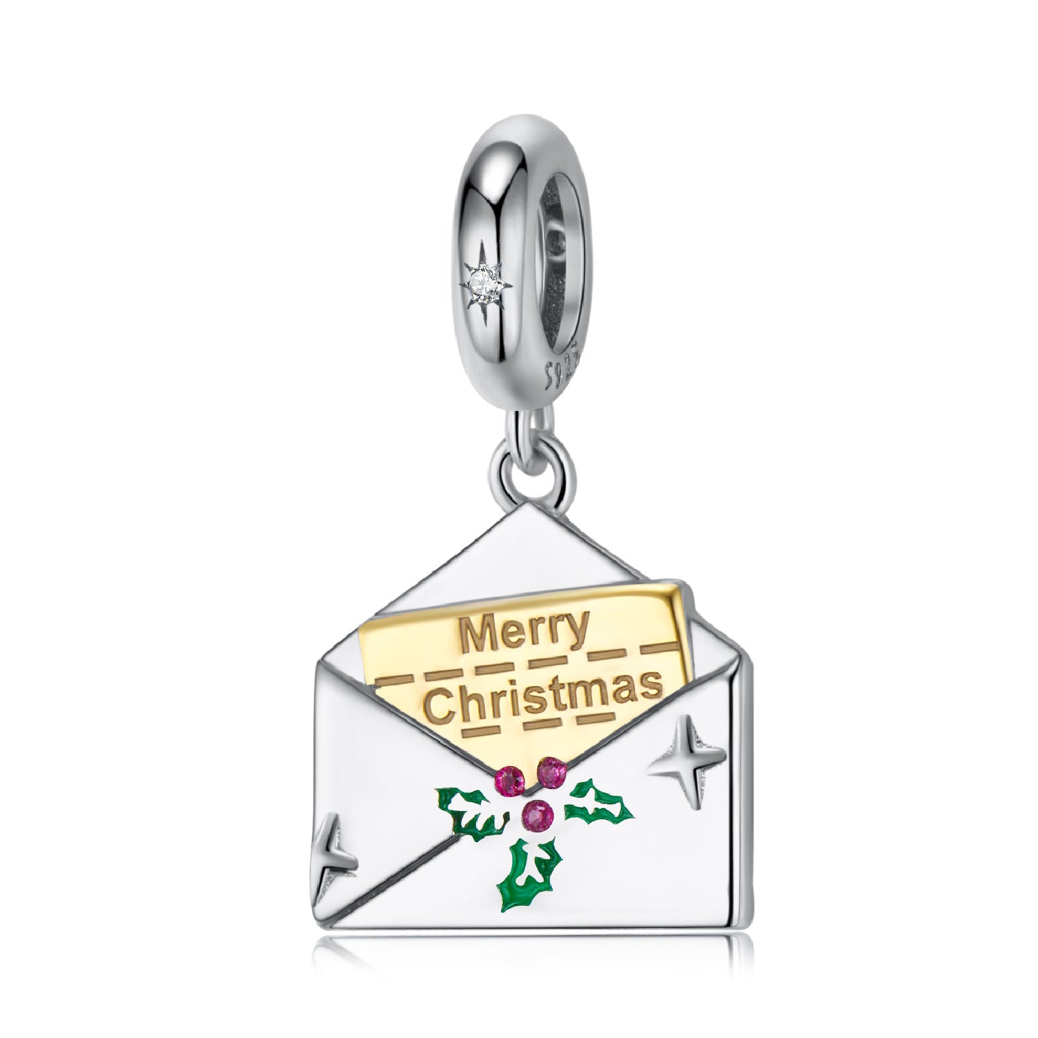 Christmas Collection Beaded Pendant S925 Sterling Silver