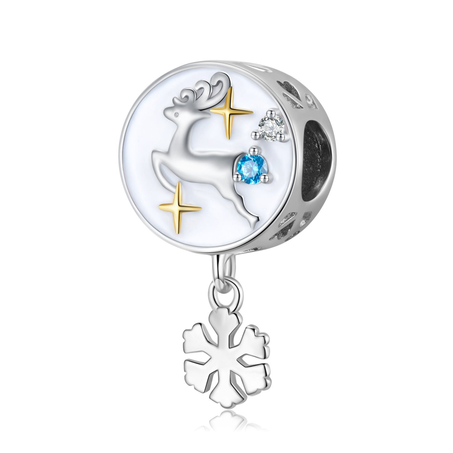 Christmas Collection Beaded Pendant S925 Sterling Silver