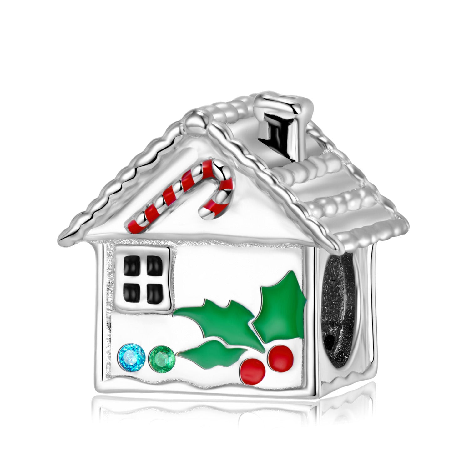 Christmas Collection Beaded Pendant S925 Sterling Silver