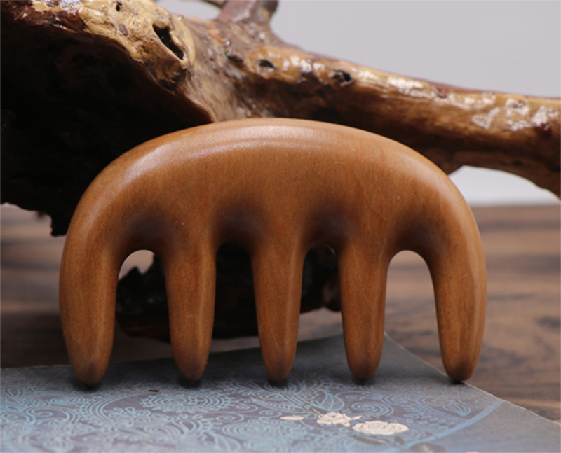 Green Sandalwood Large Wide Tooth Multifunctional Five Massage Comb