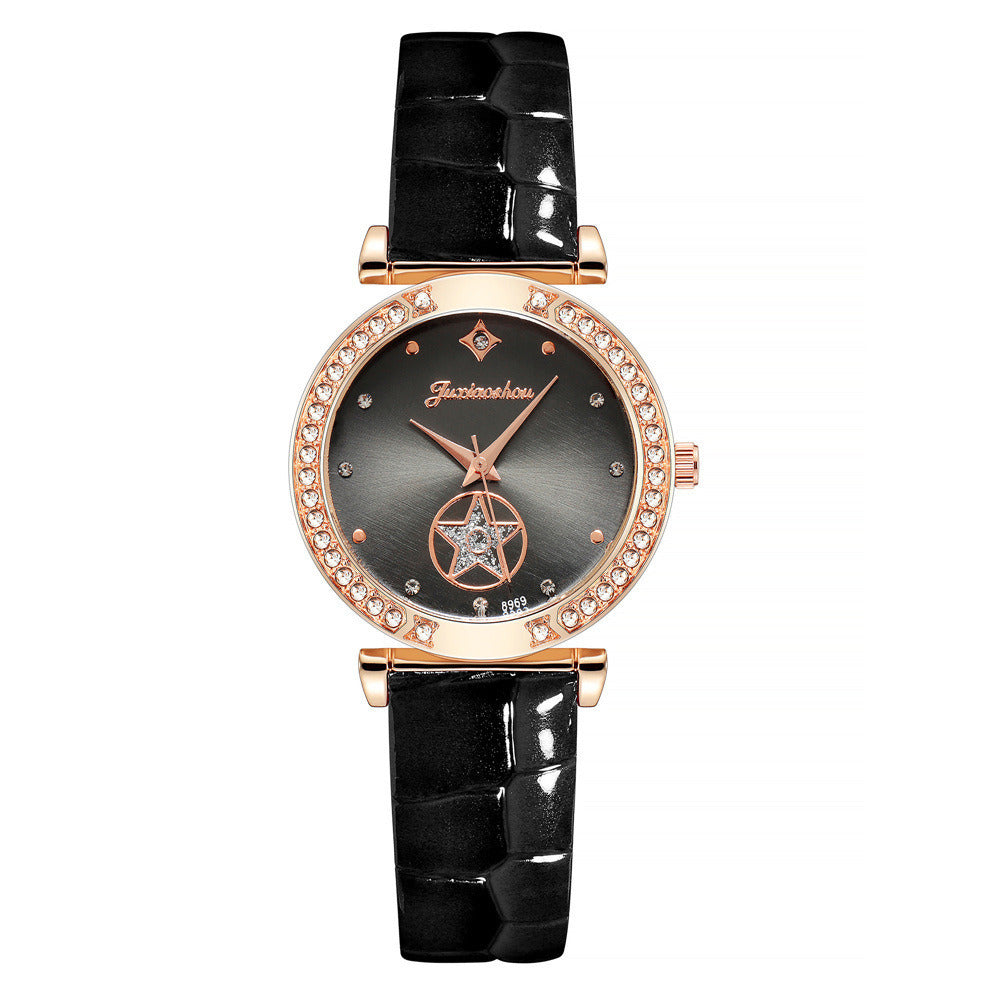 Fashion Simple Rhinestone Ladies Belt Watch