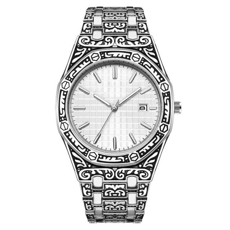 New Fashion Men's Classic Engraved Fashion Antique Watch