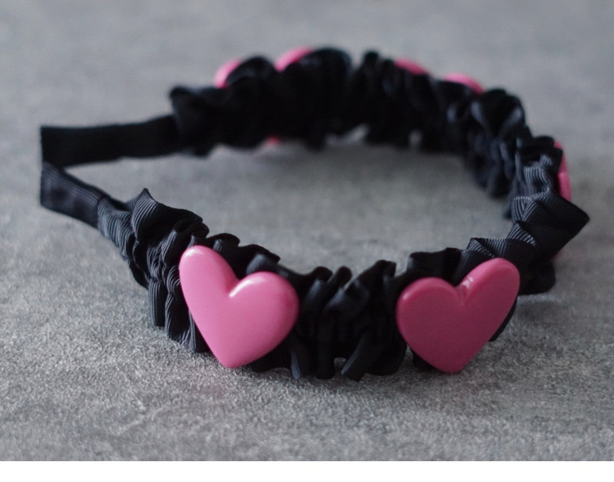 Ornament Set Original Handmade Heart Pleated Lotus Leaf Headband