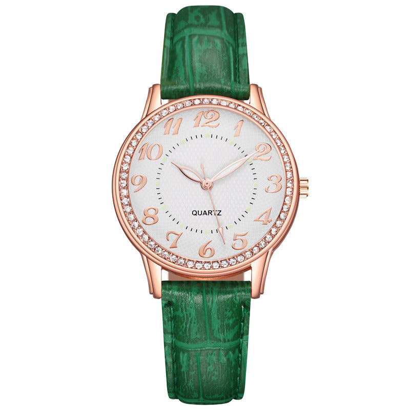 Diamond Luminous Women's Belt Women's Quartz Watch