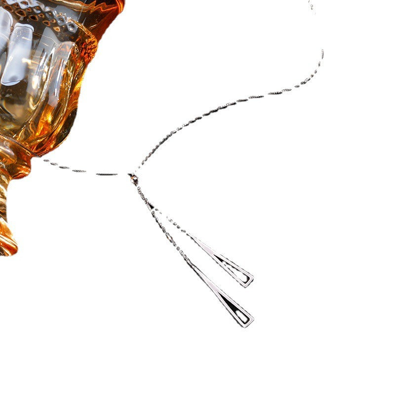 925 Sterling Silver Female Light Luxury Niche Sweater Chain