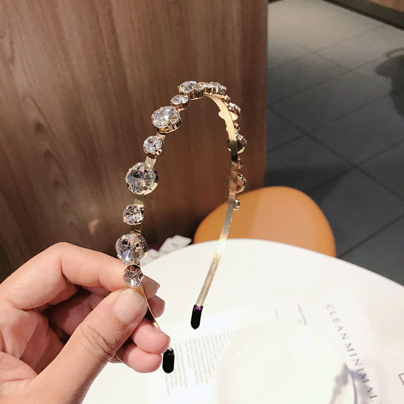 Hair Accessories Headband Temperament Rhinestone Fine Sweet Crystal