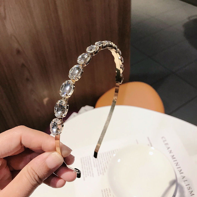 Hair Accessories Headband Temperament Rhinestone Fine Sweet Crystal