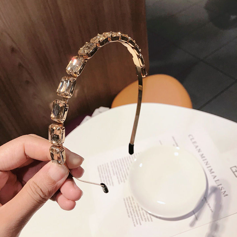Hair Accessories Headband Temperament Rhinestone Fine Sweet Crystal