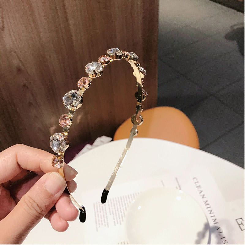 Hair Accessories Headband Temperament Rhinestone Fine Sweet Crystal
