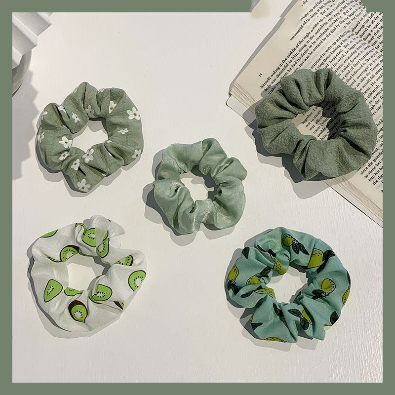 Large Intestine Ring 10 Pieces Set Of Korean Temperament Hair Rope Headdress Female