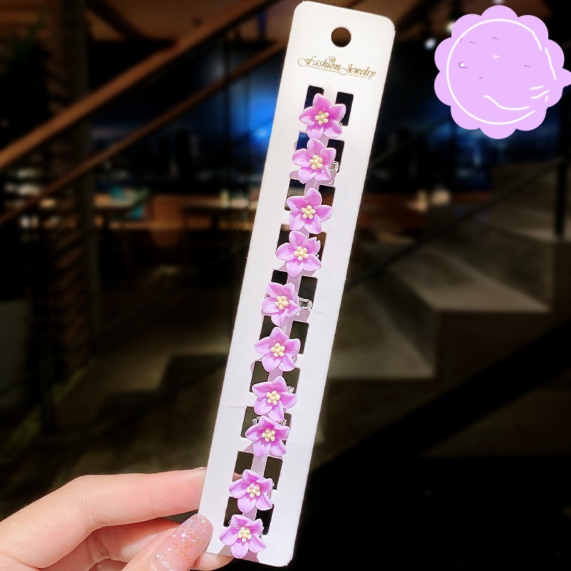 Young Girls Cute Hair Clip Princess Super Fairy Bean Buckle