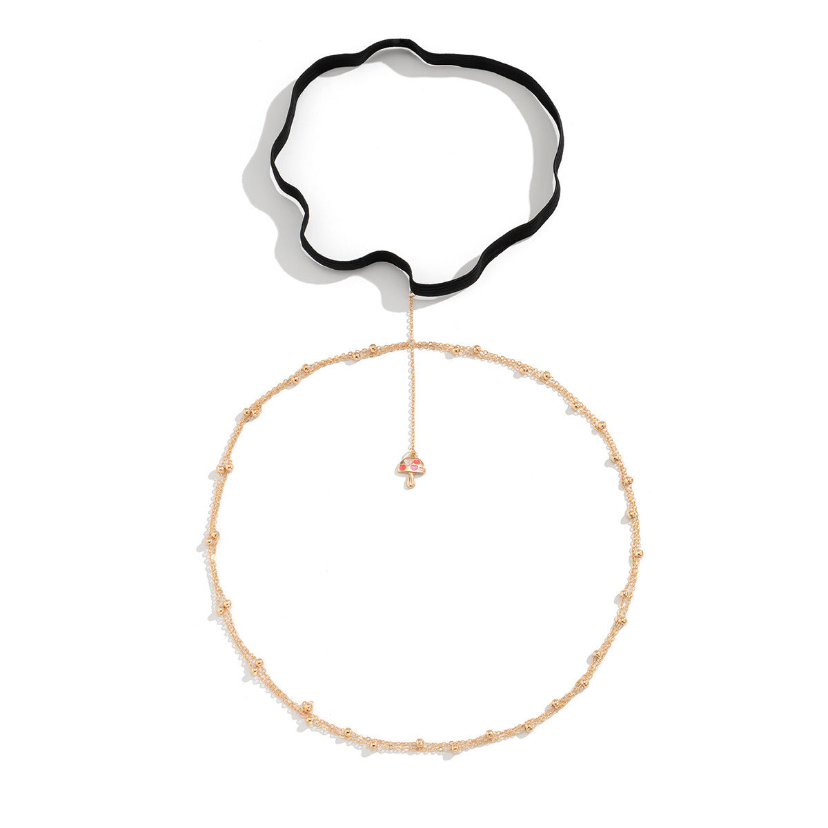 Women's Beach Dripping Mushroom Pendant Thigh Chain
