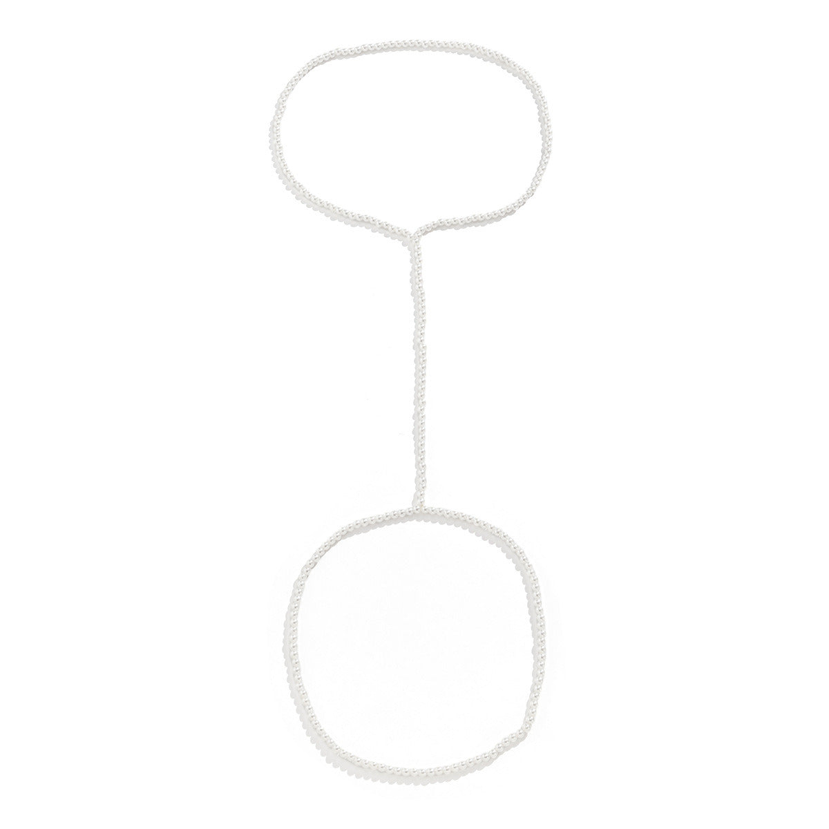 Geometric Pearl Beaded Body Chain Simple