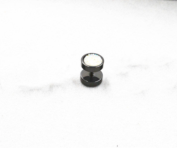 Anti-Opal Stainless Steel Auricular Needle Frosted Ear Studs