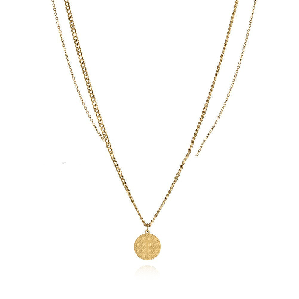 Fashion Double-layered Letter Necklace