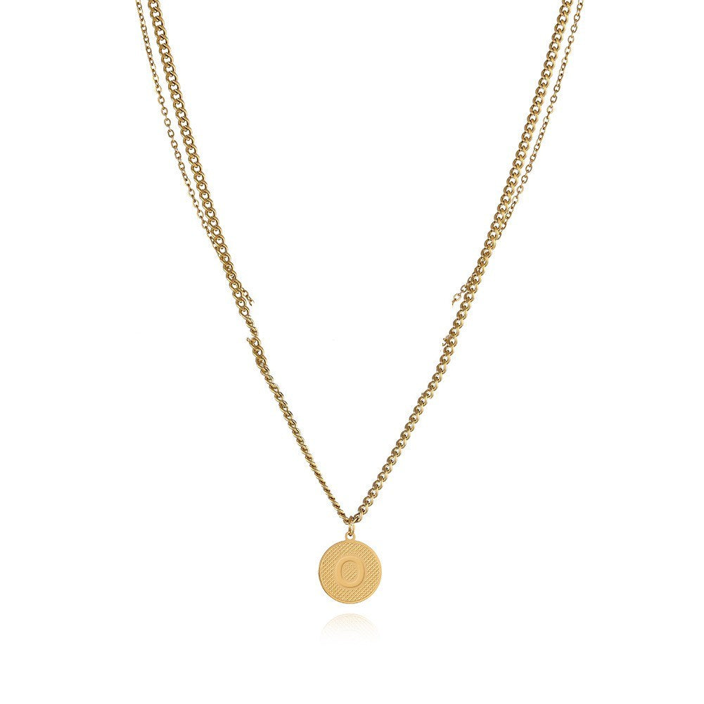 Fashion Double-layered Letter Necklace