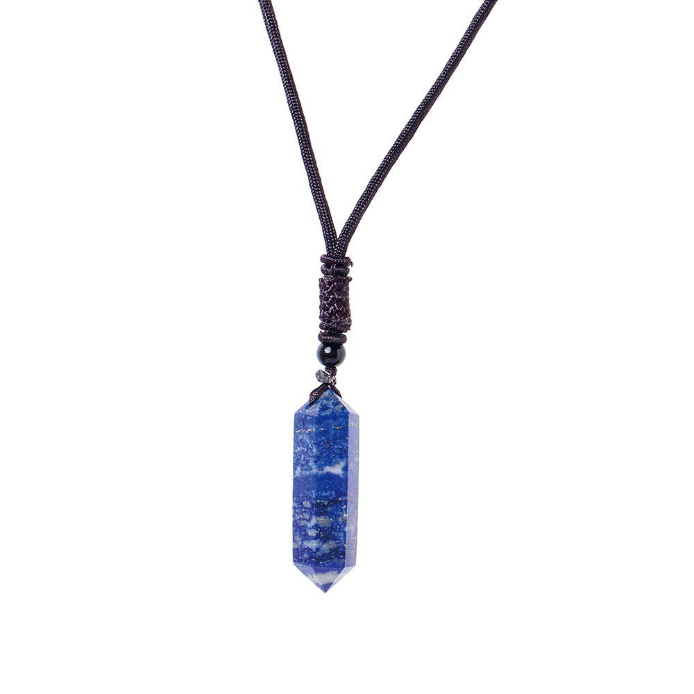 Raw Crystal Energy Stone Jewelry Pendant Necklace