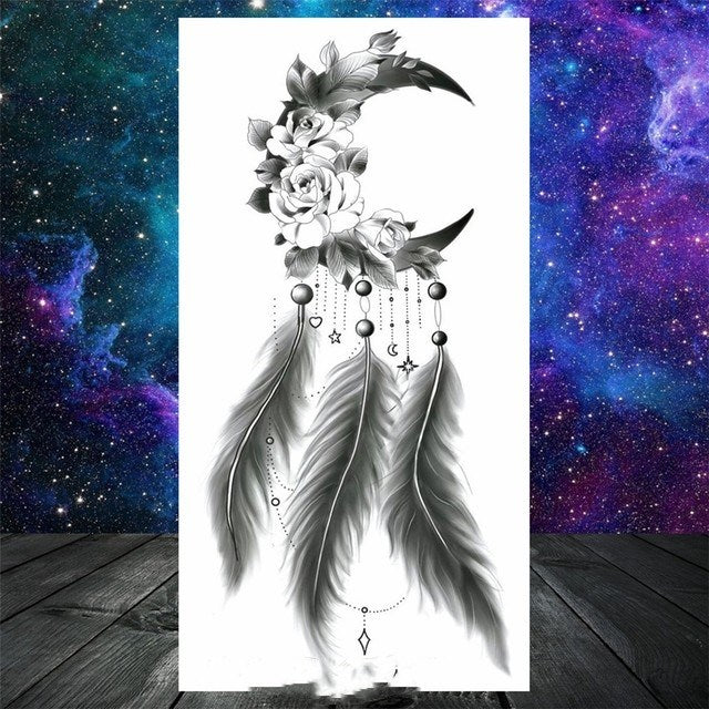 Temporary Tattoo For Women Men Mandala Henna Flower Tattoo