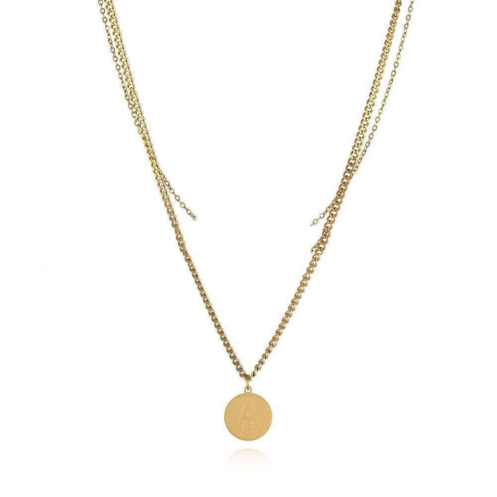 Fashion Double-layered Letter Necklace