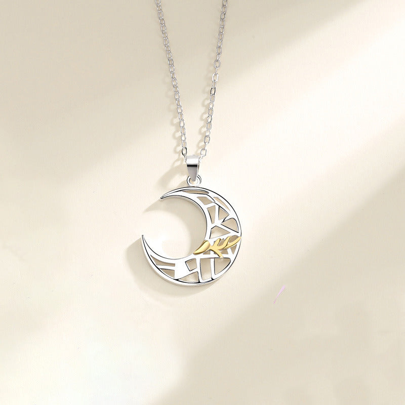 A Deer Has You Couple Necklace Mori Stitching Pendant