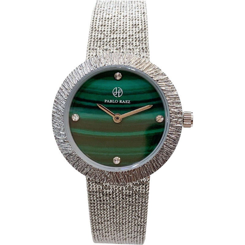 Fashionable And Trendy Mid-vintage Style Ladies' Steel Band Watch