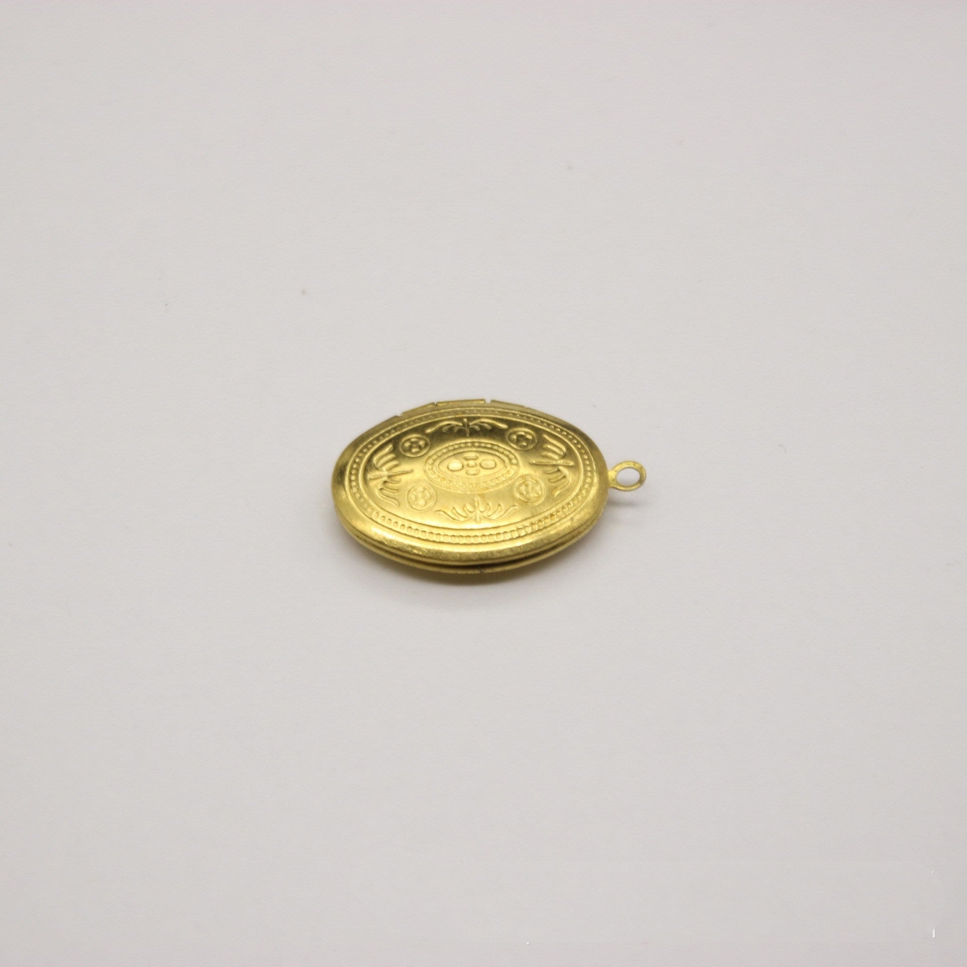 Diy Decoration Material Of Pure Copper Oval Printing Photo Box