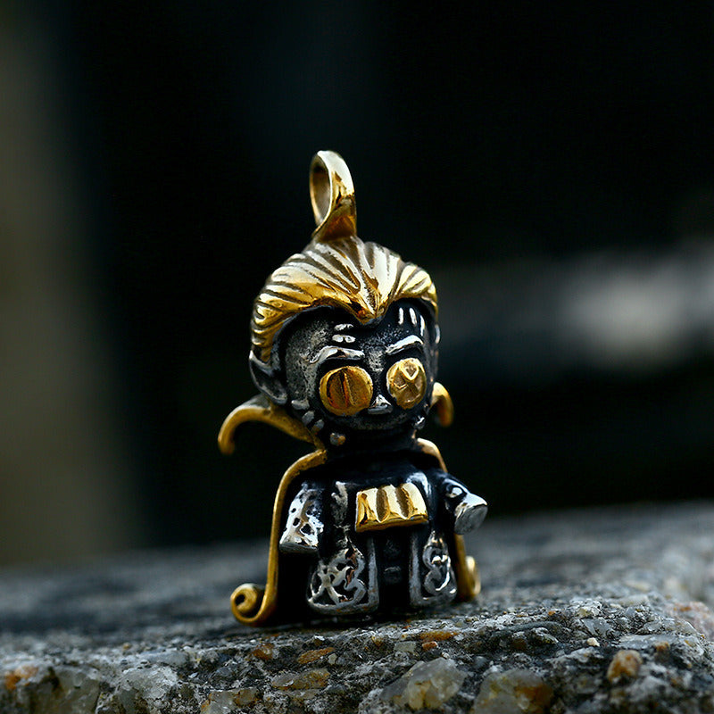 New Electroplated Personality Doll Pendant