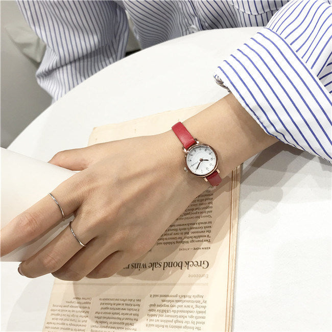 Women's Retro Mori Style Middle School Student Simple Watch