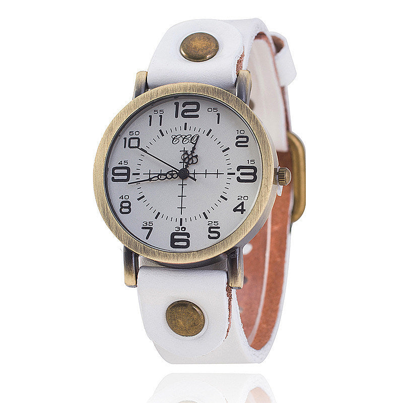 Belt Retro Neutral Watch European And American Digital Women's Casual