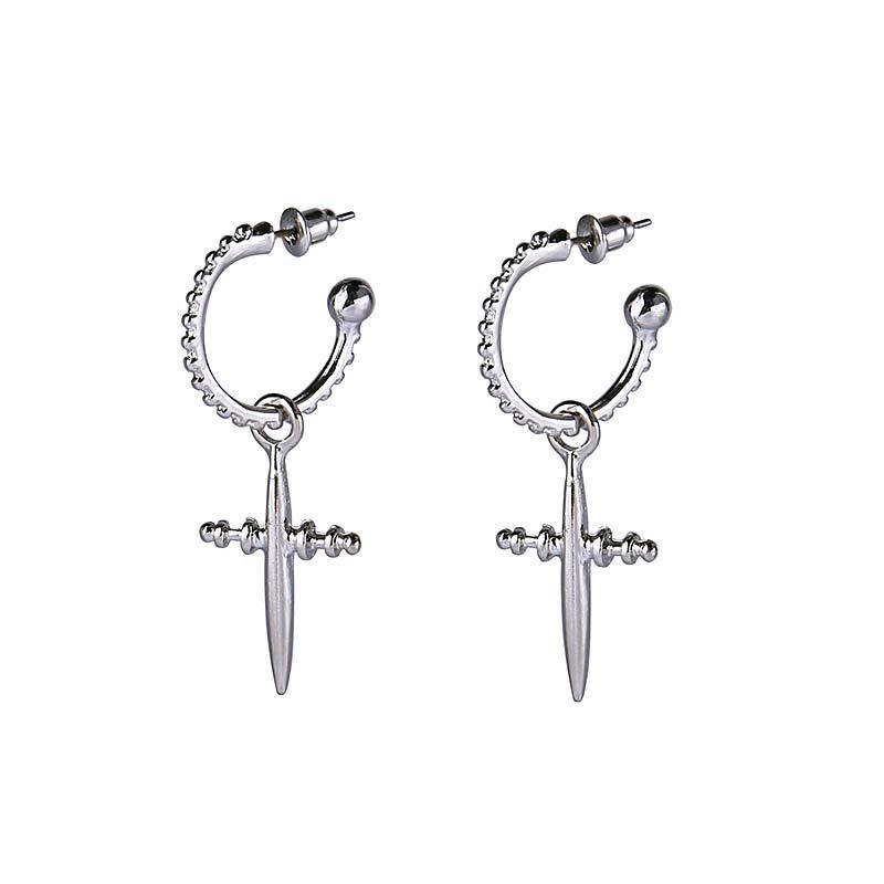 Simple Cross Earrings Women's Graceful And Cute Metal Earrings