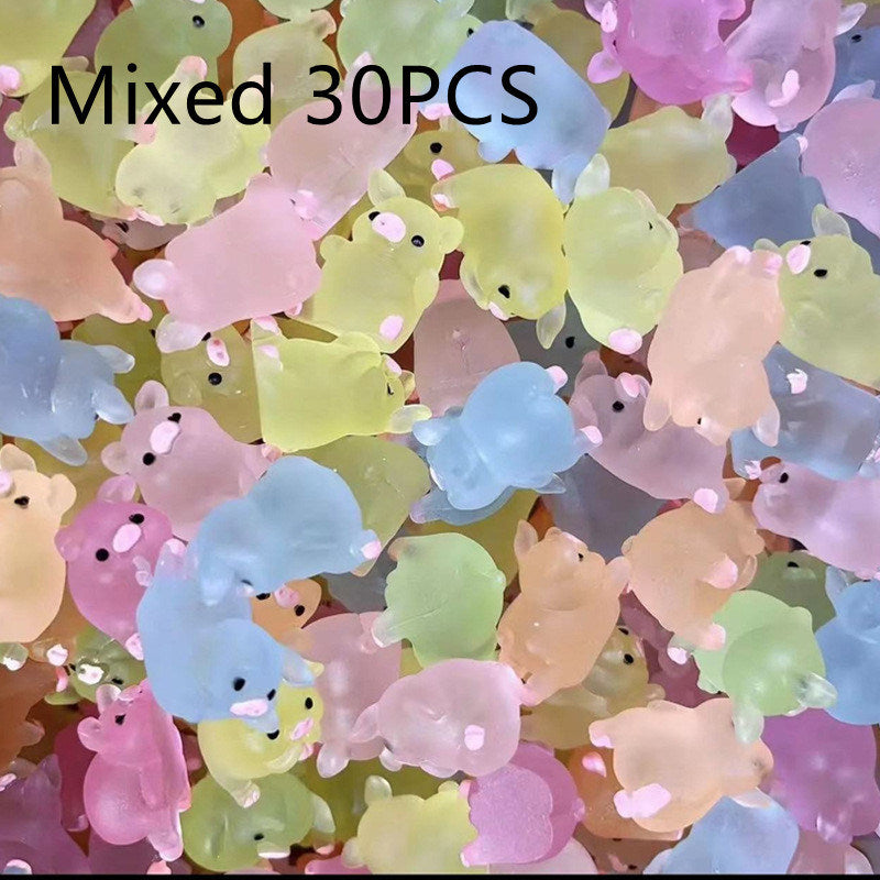 Luminous Three-dimensional Pig Diy Resin Jewelry Accessories
