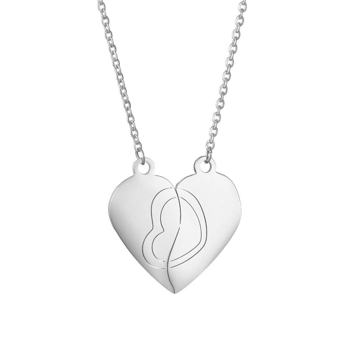 Popular New Couple Necklace Love Double Spell