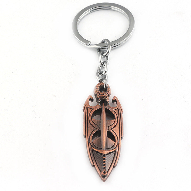 Gemstone Necklace Keychain Pendant