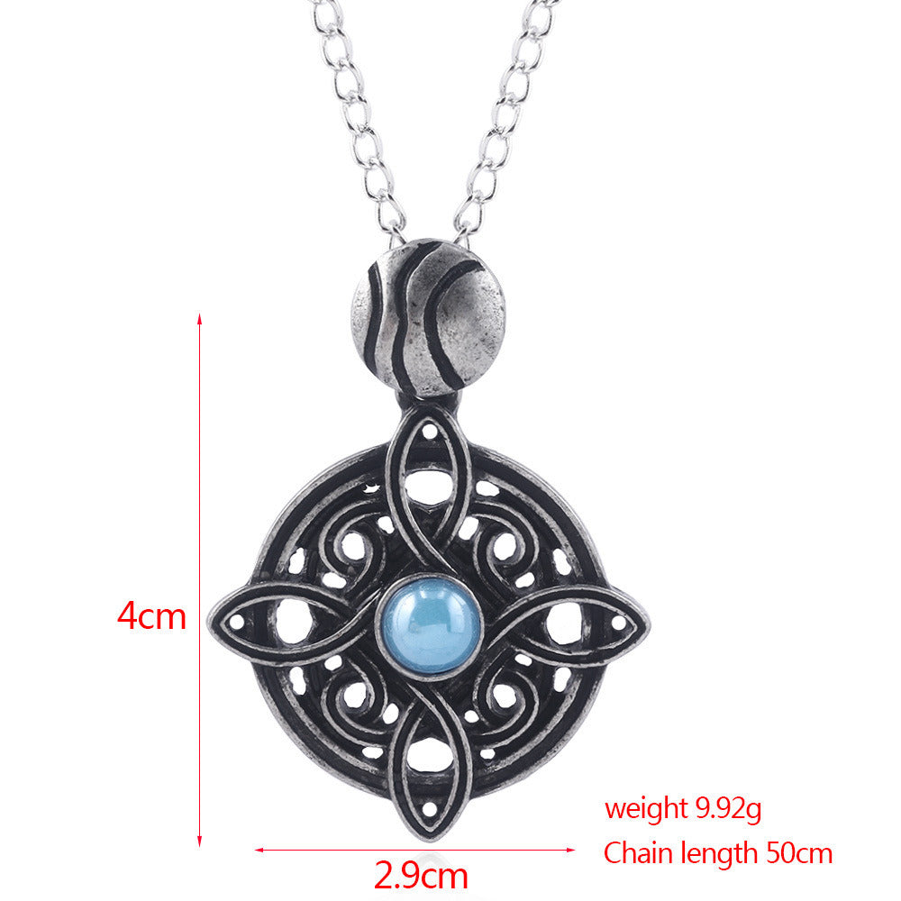 Gemstone Necklace Keychain Pendant