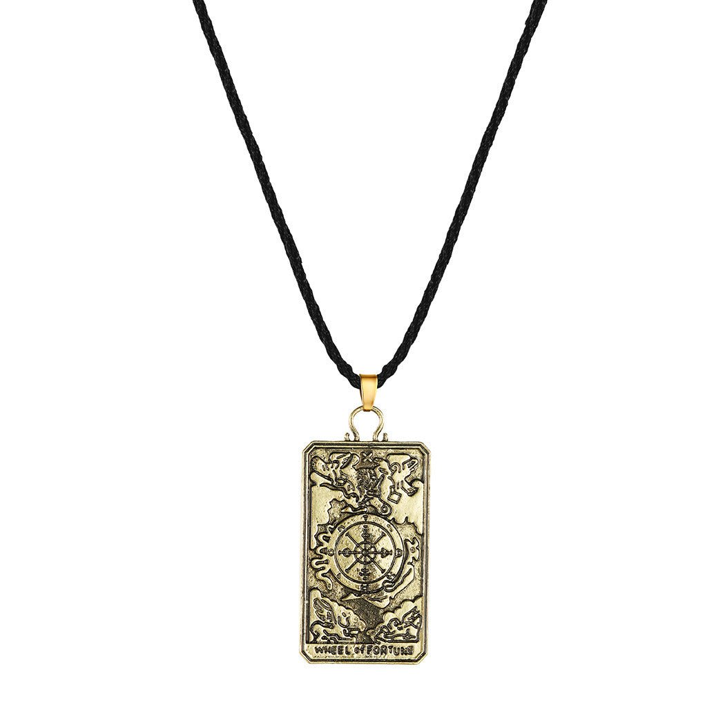 European And American New Compass Pendant Necklace For Men And Women