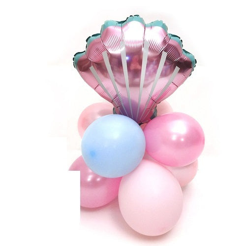 1 SET (Ready Stock) Mermaid column balloon Mermaid Tail Part Foil Balloon Set 9PCS