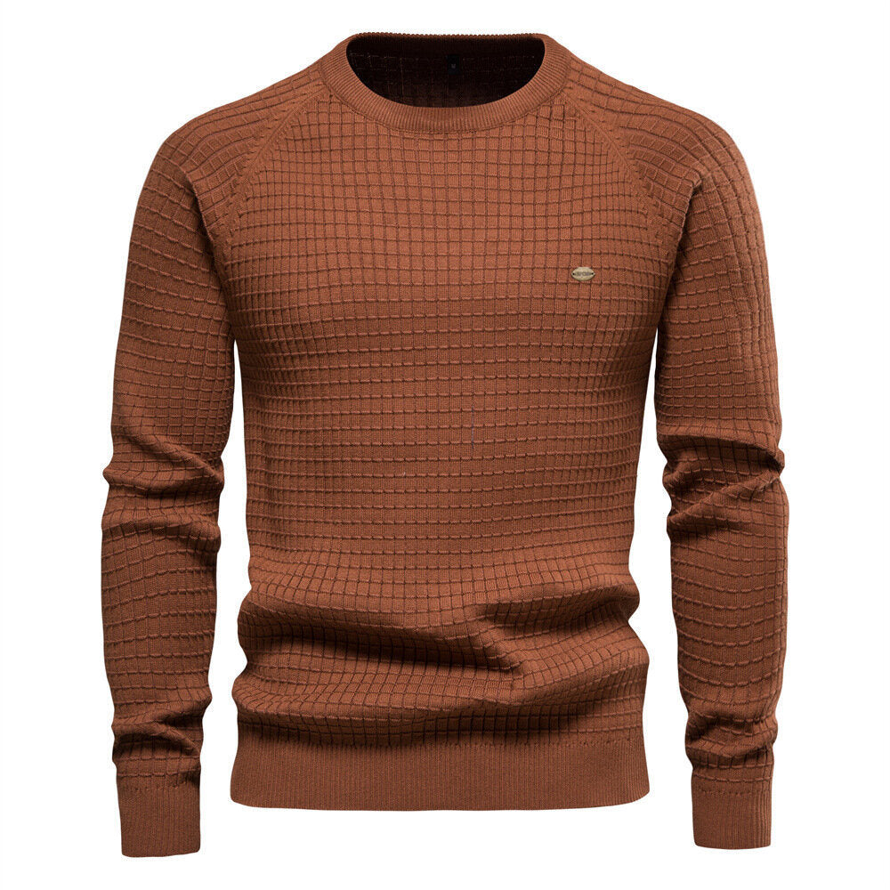 Men's Casual Solid Color Sweater Pullover